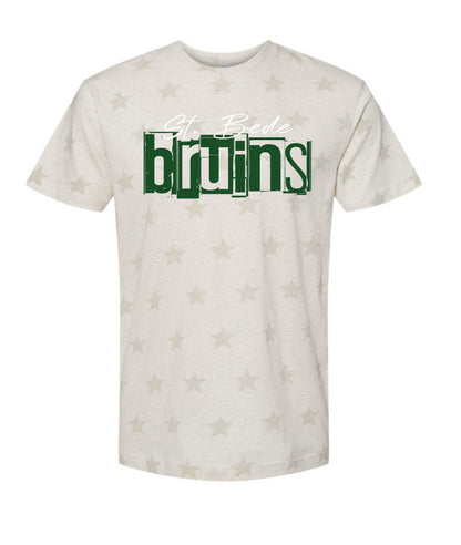 BRUINS BLOCK GRUNGE  -  T SHIRTS  (MULTIPLE OPTIONS)