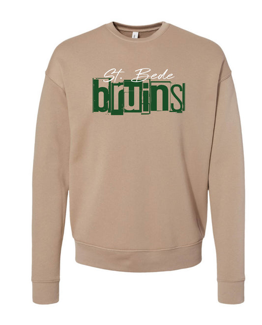 BRUINS BLOCK GRUNGE - CREWNECK (MULTIPLE OPTIONS)