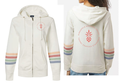 WOMEN’S MV STRIPE full zip SWEATSHIRT