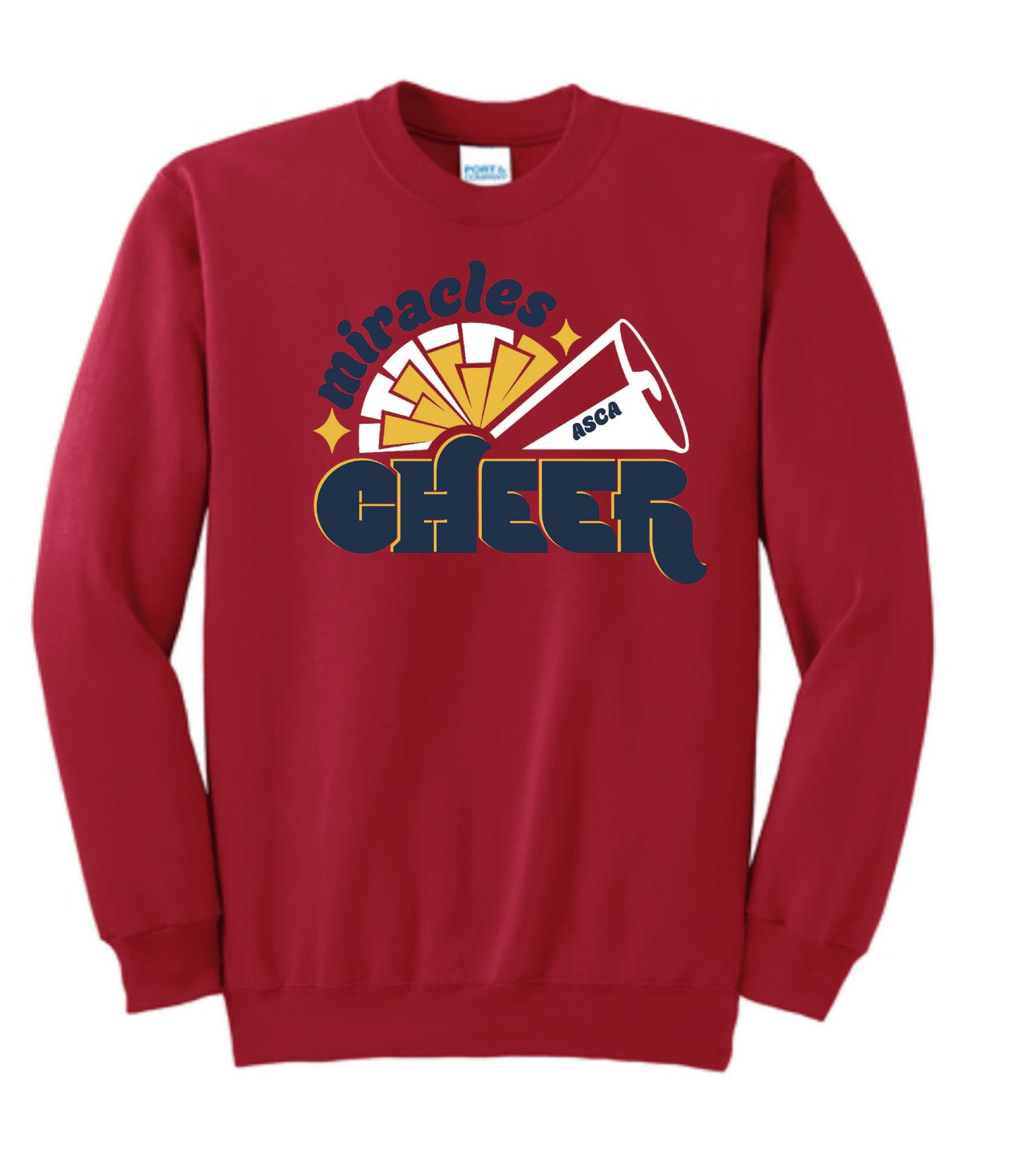 MIRACLES CHEER POM - CREWNECK (MULTIPLE OPTIONS)