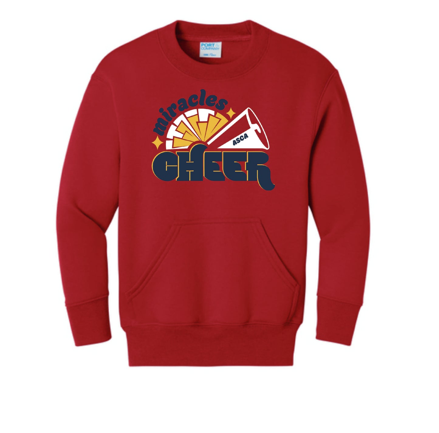 MIRACLES CHEER POM - CREWNECK (MULTIPLE OPTIONS)
