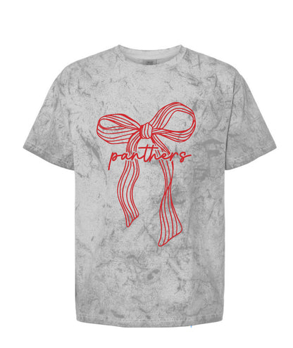 PANTHERS STRIPE BOW TOPS (VARIOUS STYLES)