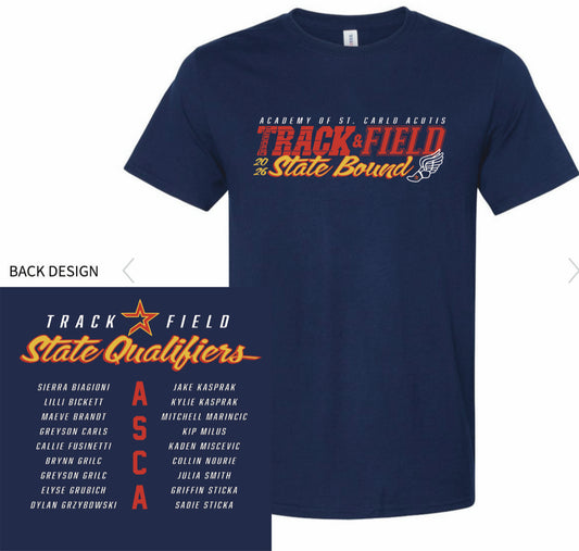 ASCA State bound TRACK AND FIELD  - T SHIRTS