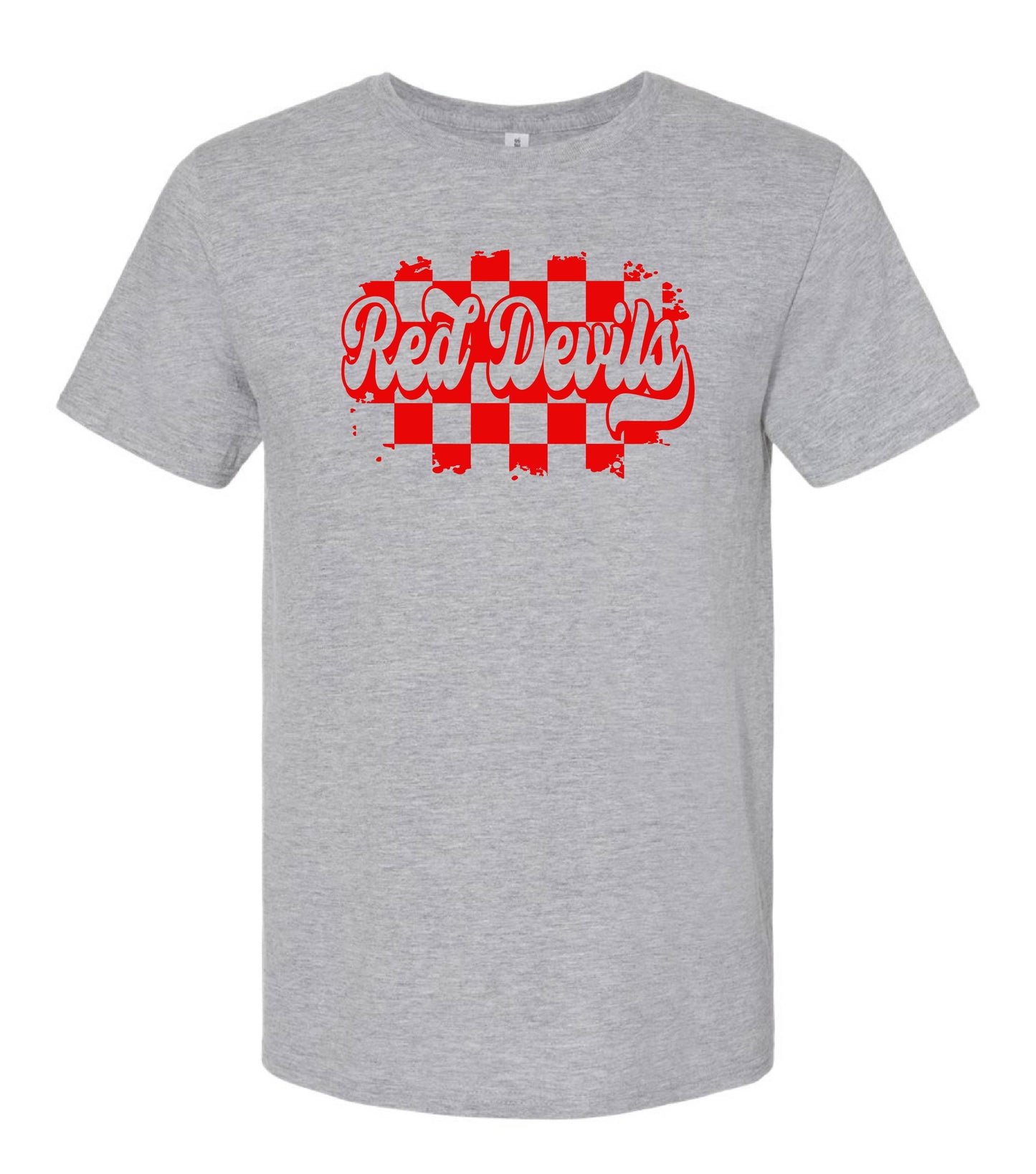 RED DEVIL CHECKERED T SHIRTS / LONG SLEEVES